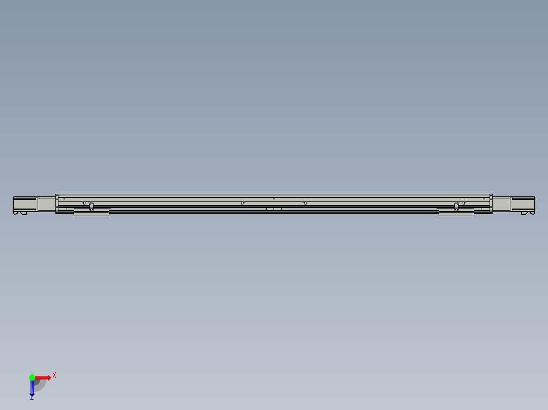 威洛博双电机滑台-VF14D2-S600-BC-P40-C6俯视图