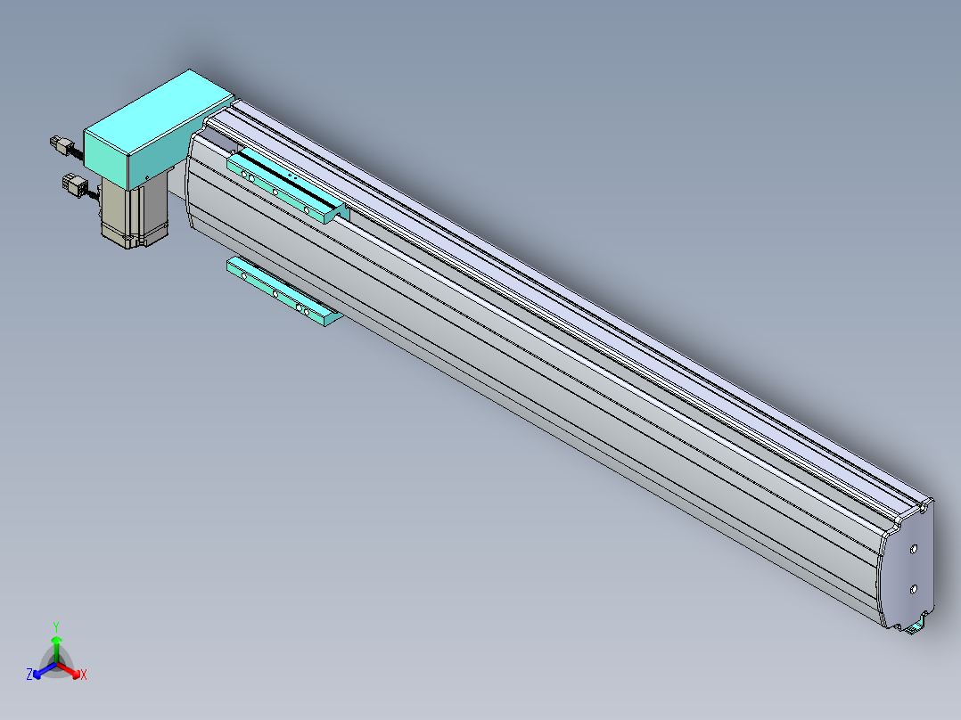 威洛博VBF同步带传动一般环境VBF14-L45-S700-BRU-ZP40-C3主视图