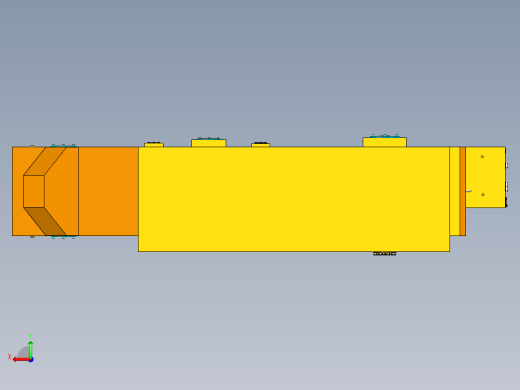 食品油炸机三维模型后视缩略图