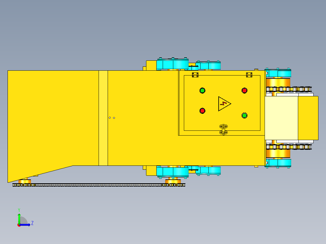 食品油炸机三维模型左视图