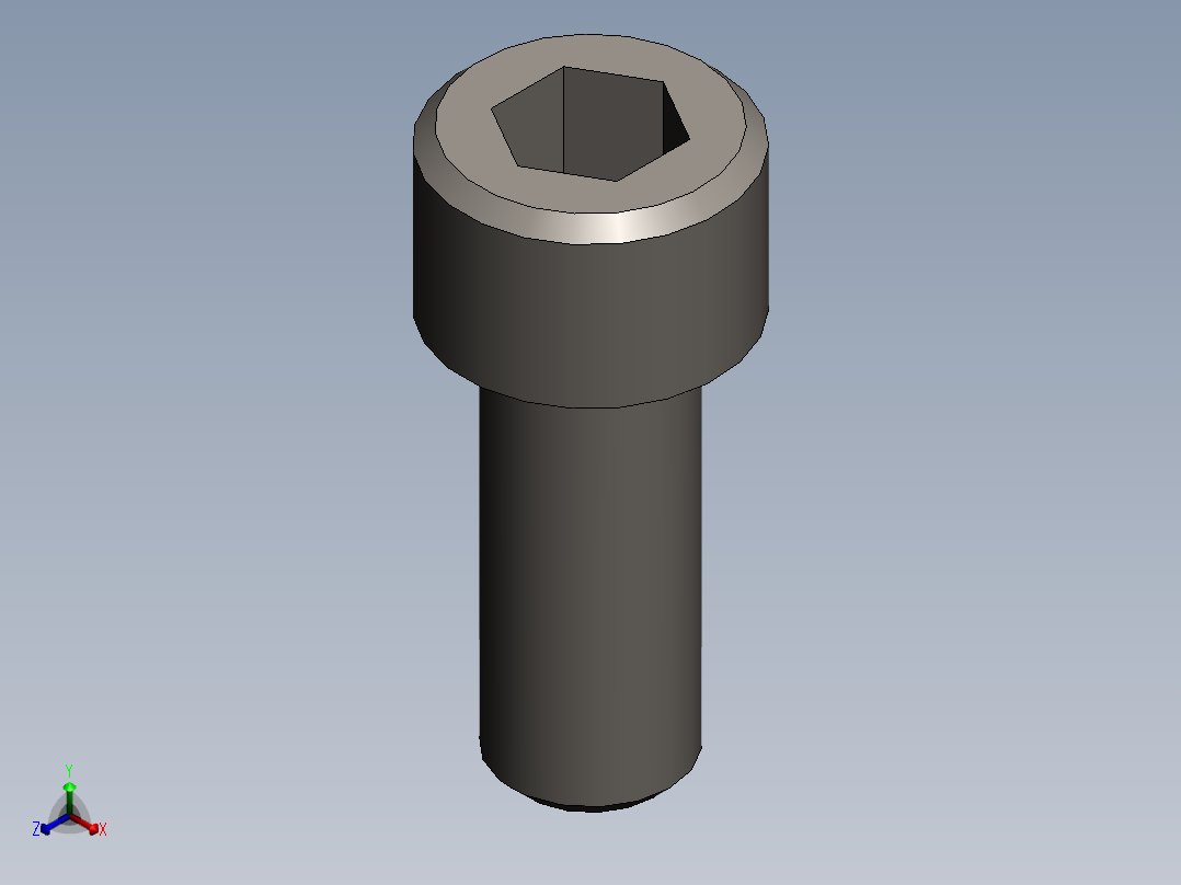 螺钉 GBT70.1 M10X25主视图