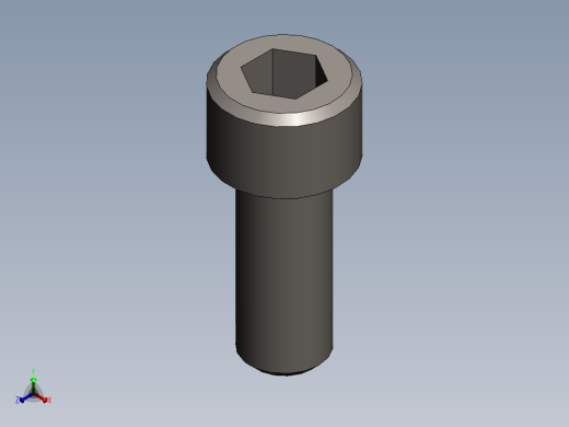 螺钉 GBT70.1 M10X25正等轴测缩略图