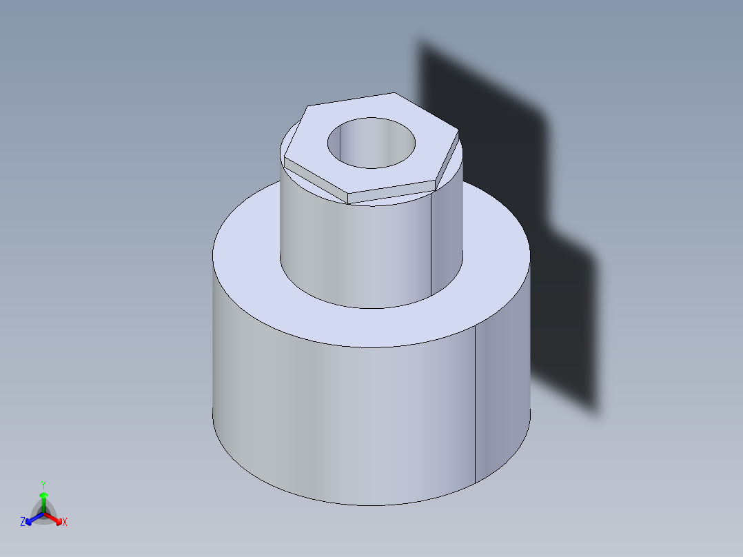 CPVC管件11A-Sch80_ReducerCoupling_SxS_9829-247FB_2in x 0.5in主视图