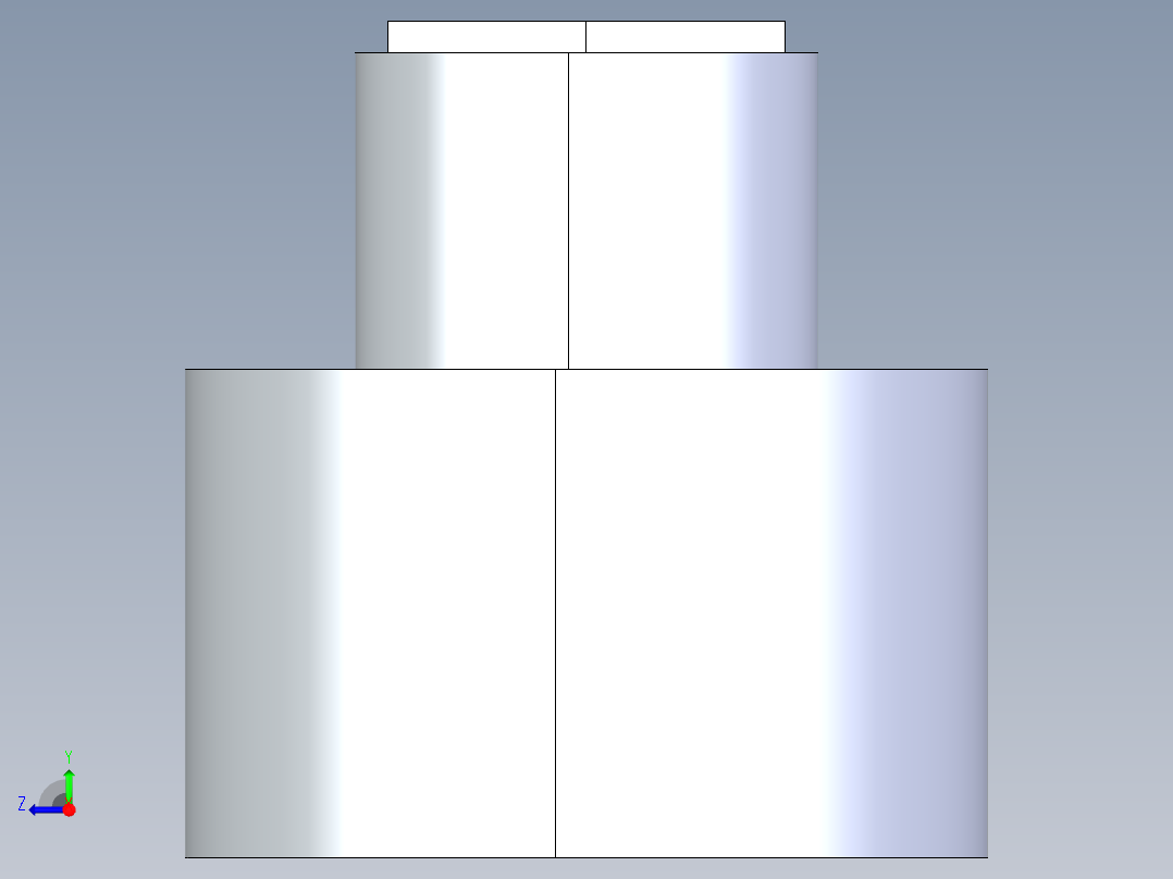 CPVC管件11A-Sch80_ReducerCoupling_SxS_9829-247FB_2in x 0.5in右视图