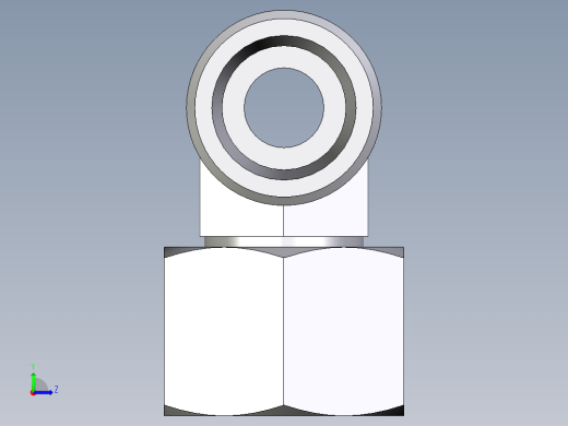 卡套式工业通用硬管接头EO_Swivel_nut_branch_tee_ET14SOMD71左视缩略图