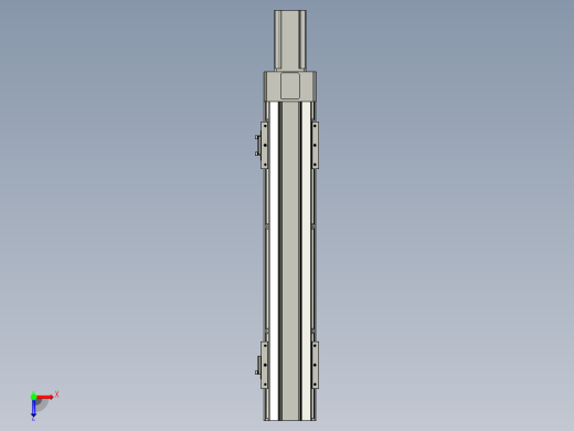 直线模组LHAT10-CA-S400-M-C3设计图纸俯视缩略图