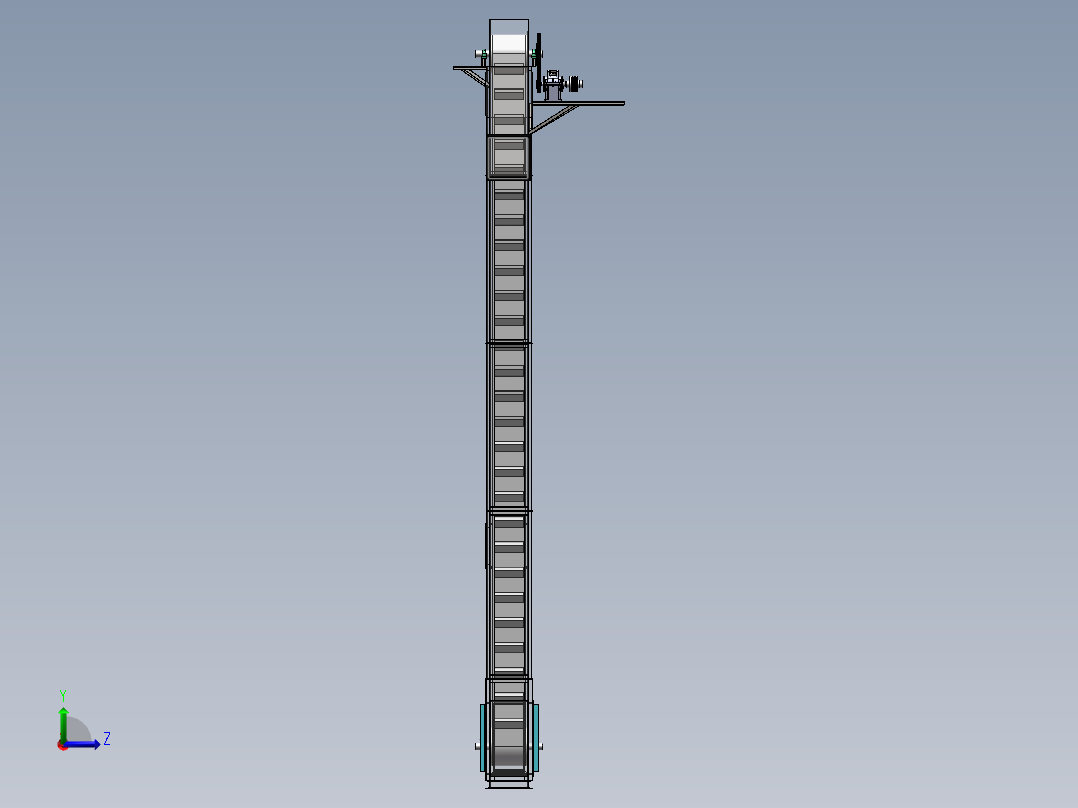 D160皮带斗式提升机 240+24.4.19+002左视图