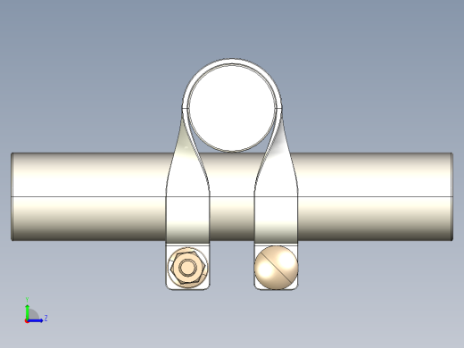 用于连接温室零件的支架左视缩略图