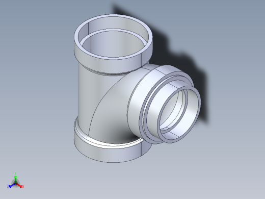 船舶管路系统S14_SeaDrainPLUS_SanitaryReducingTee-SxSxS_37E261535_4x3in Sea Drain Plus - Sanitary Reducing Tee - SxS正等轴测缩略图