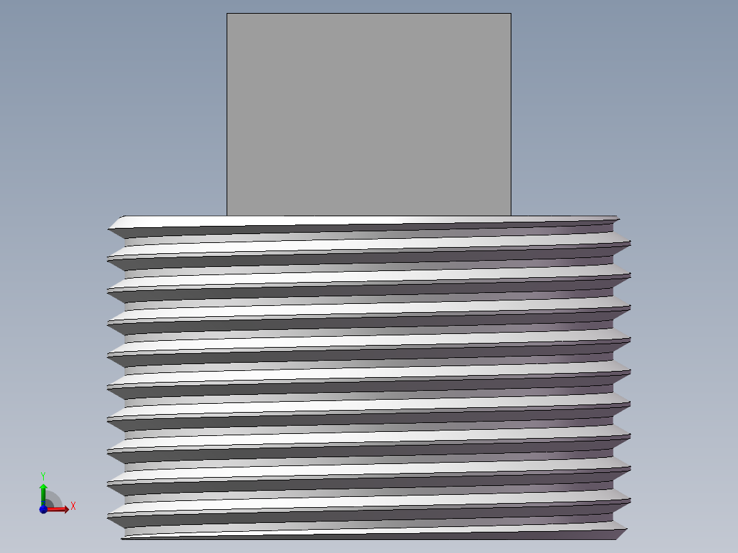 四角塞头 DN20前视图