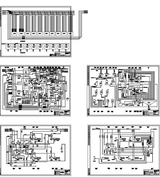 6万吨／年合成氨各岗位工艺流程CAD套图缩略图