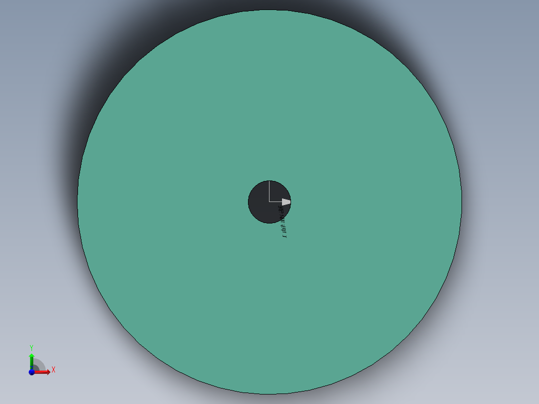 间隙轮工作盘底盘前视图