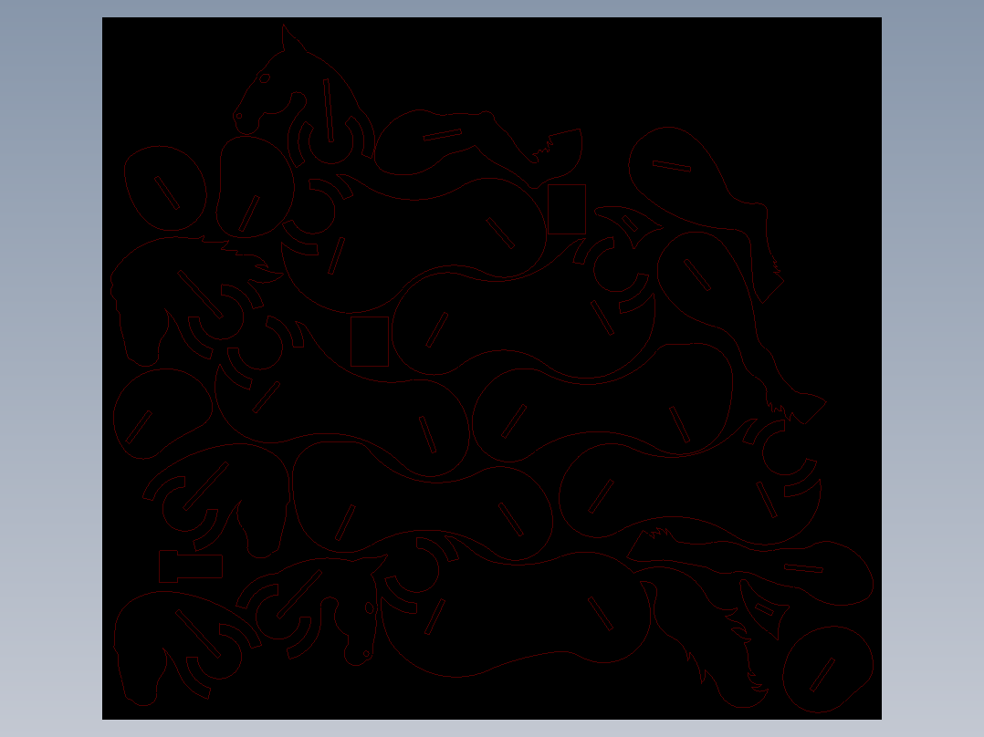 立体拼图、激光切割、线切割图纸(31)