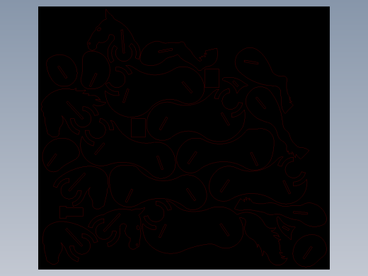 立体拼图、激光切割、线切割图纸(31)