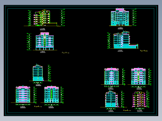 某住宅楼立面图