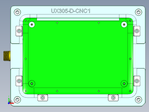 UX305-D-笔记本CNC工装夹具三维模型CNC1前视缩略图
