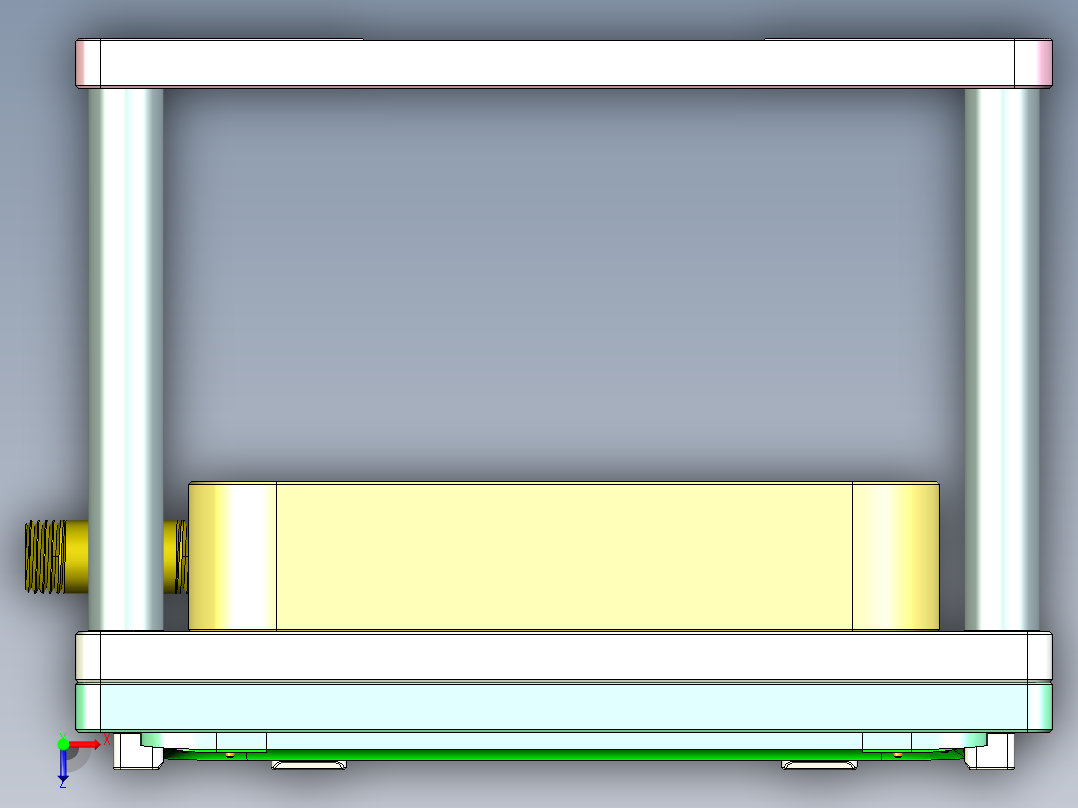 UX305-D-笔记本CNC工装夹具三维模型CNC1俯视图