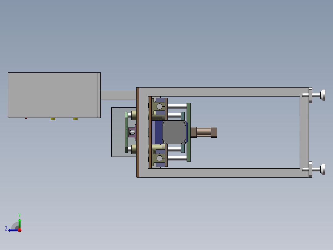 中子拔出机（sw18可编辑+cad）右视图