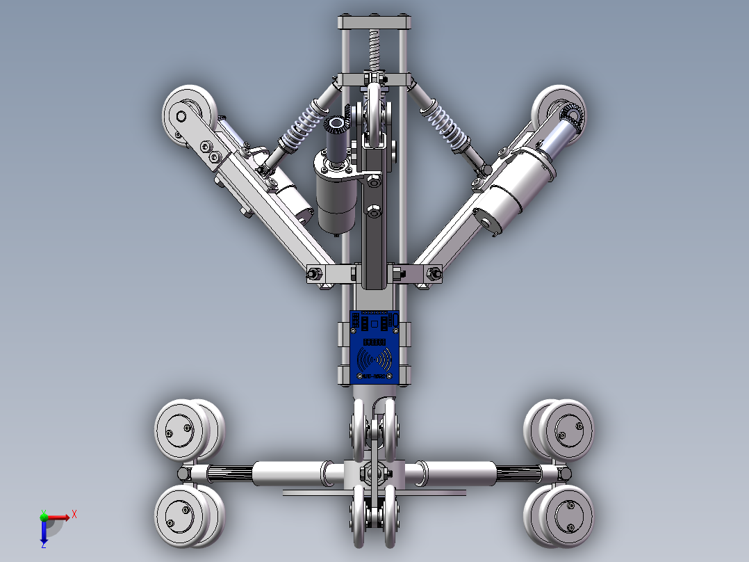 管道机器人sw22可编辑俯视图
