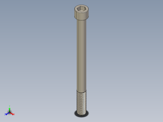 Screw_DIN_912_M12x150_A2.STEP公制内六角螺钉