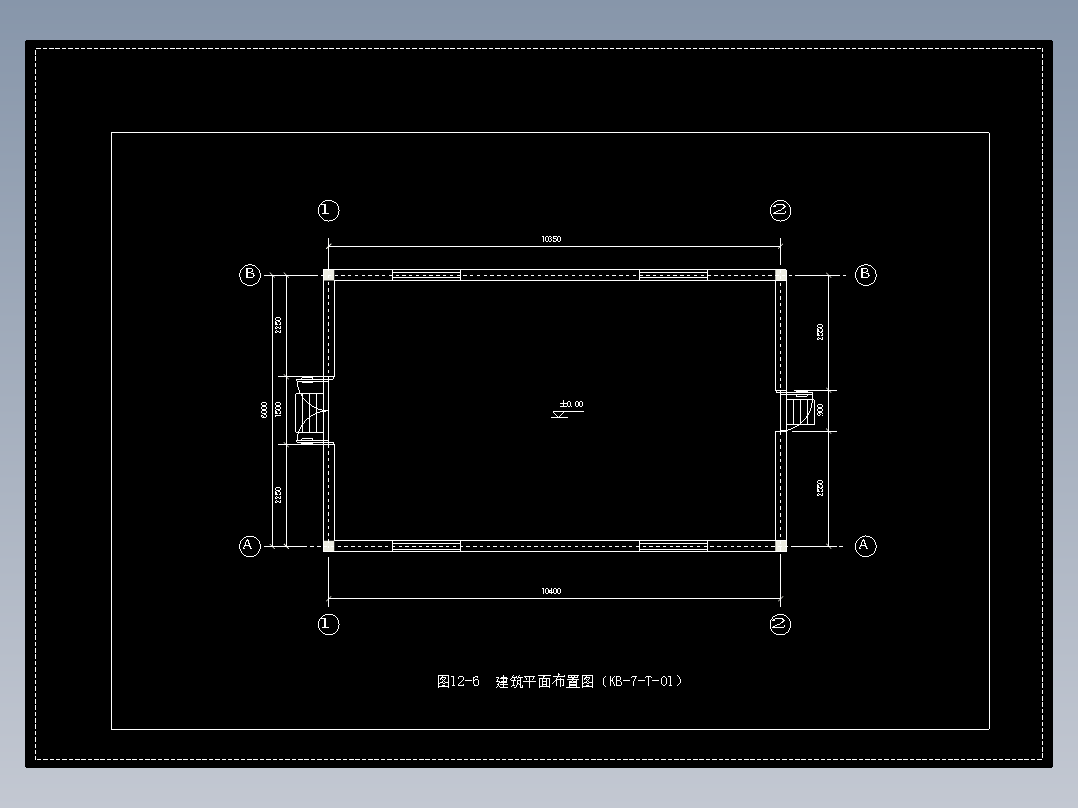 图12-6  建筑平面布置图（KB-7-T-01）