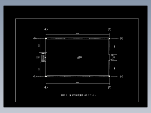 图12-6  建筑平面布置图（KB-7-T-01）