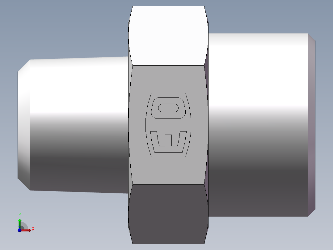 美制锥螺纹、1DN-24-06前视图