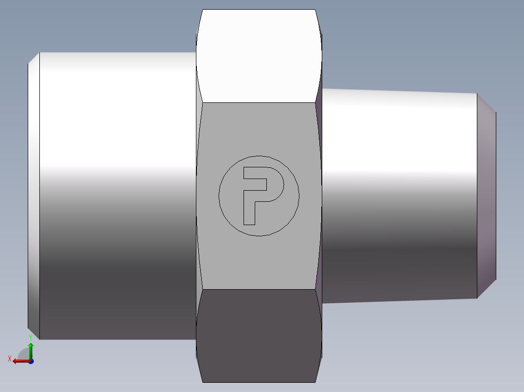 美制锥螺纹、1DN-24-06后视图
