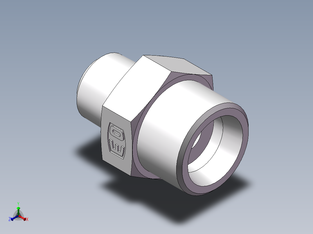 美制锥螺纹、1DN-24-06正等轴测图