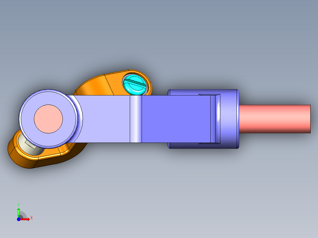 90度转位机构前视图