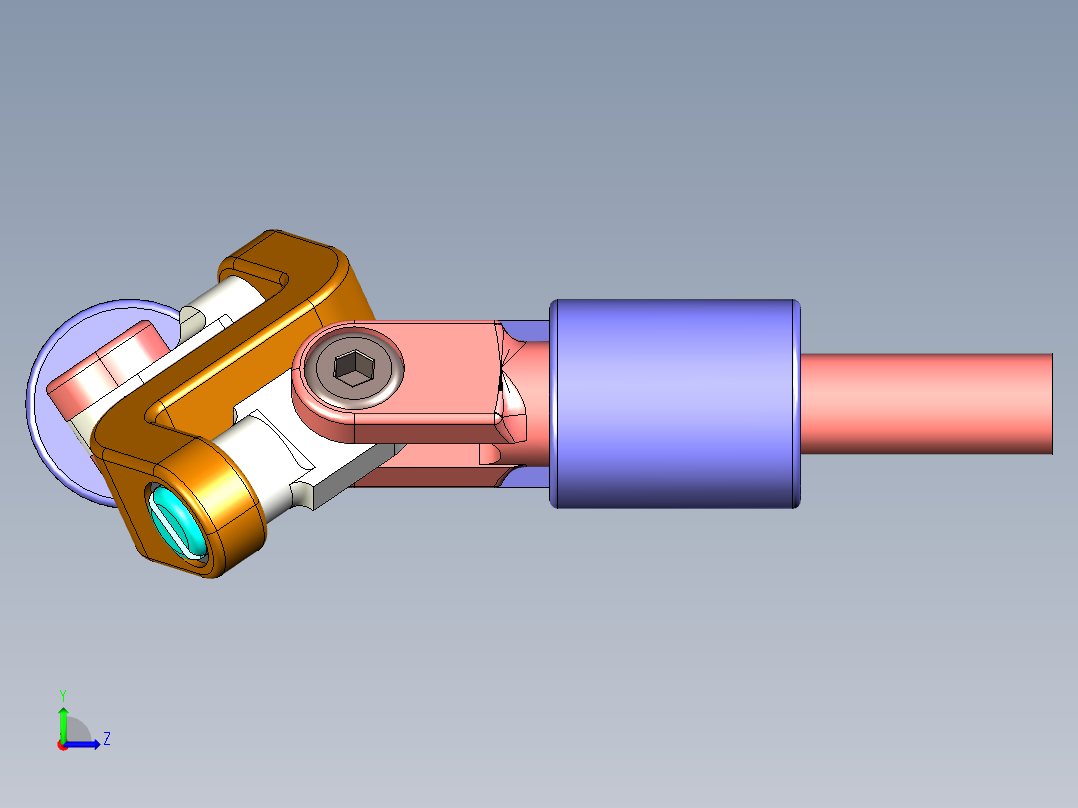 90度转位机构左视图