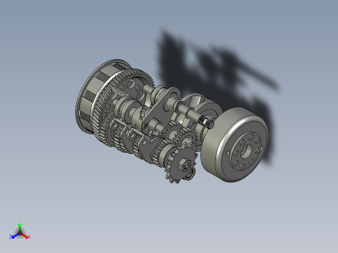 A0002835-米纳雷利 P6 内部零件正等轴测图