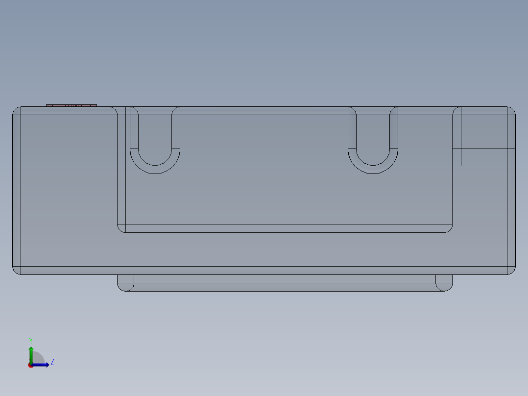烟灰缸(23)左视图