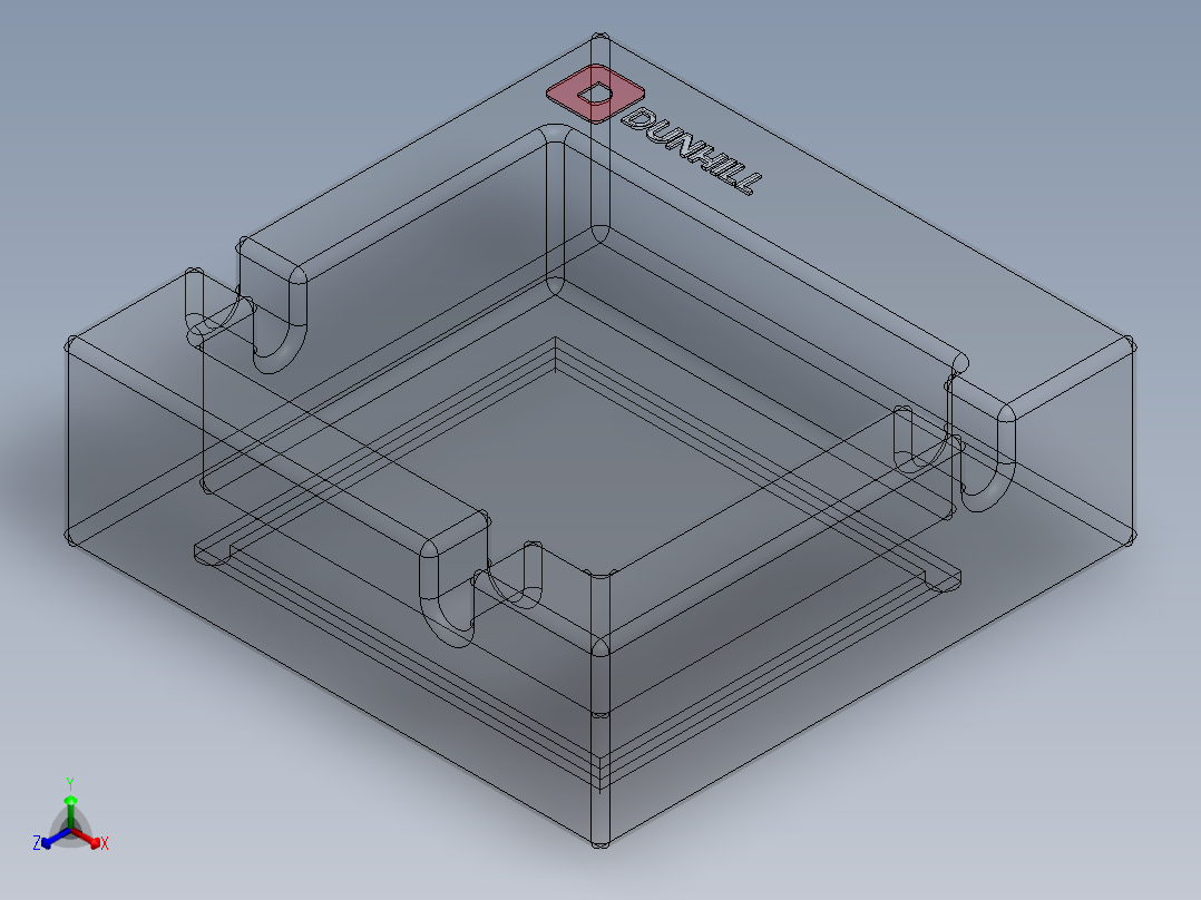烟灰缸(23)正等轴测图