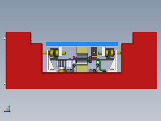 齿轮齿条式伸缩运动载货台后视缩略图