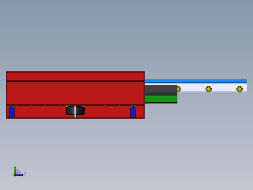 齿轮齿条式伸缩运动载货台左视缩略图