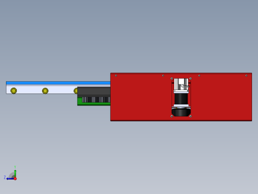 齿轮齿条式伸缩运动载货台右视缩略图