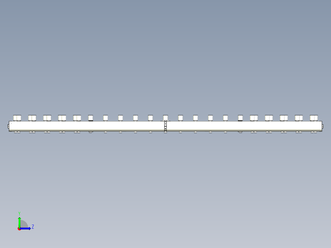 Solidworks建模沥青喷撒机左视图
