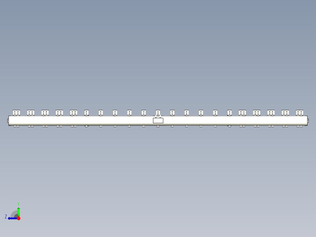 Solidworks建模沥青喷撒机右视图