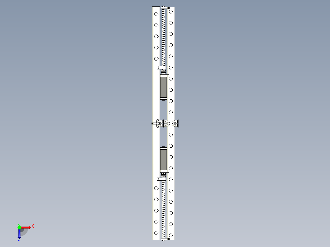 Solidworks建模沥青喷撒机俯视图