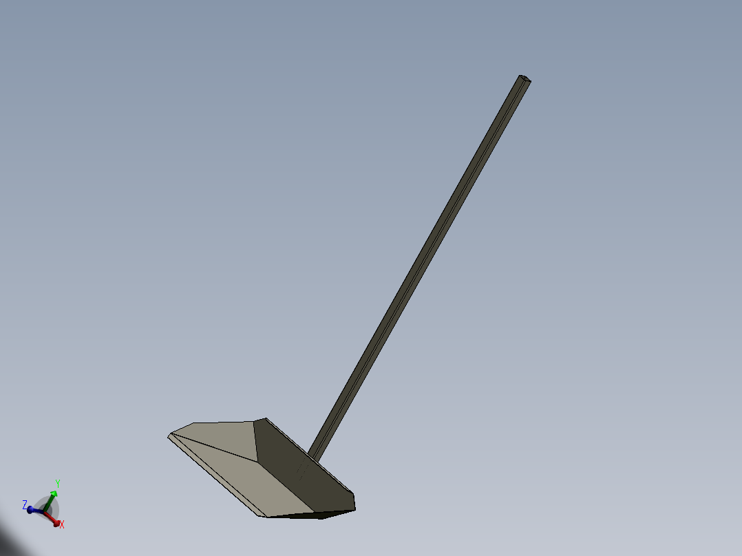 不锈钢簸箕主视图