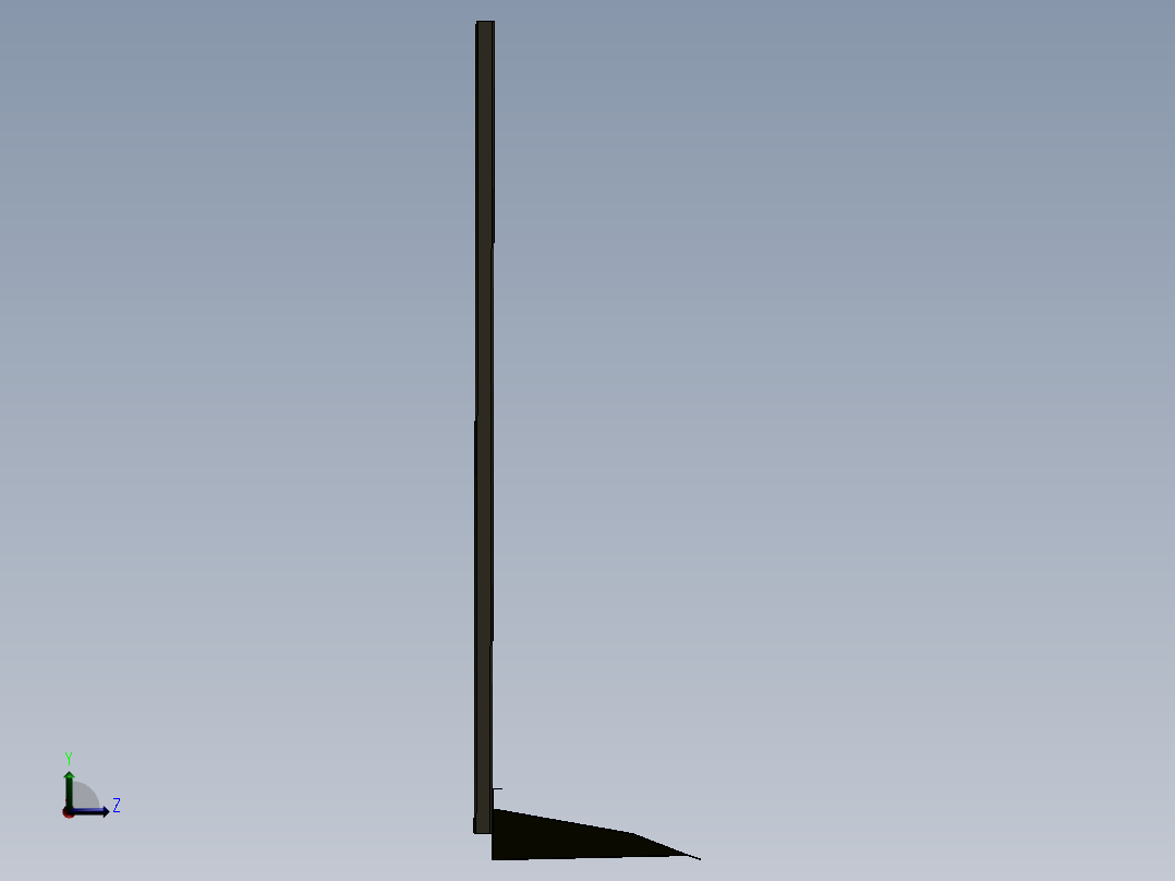 不锈钢簸箕左视图