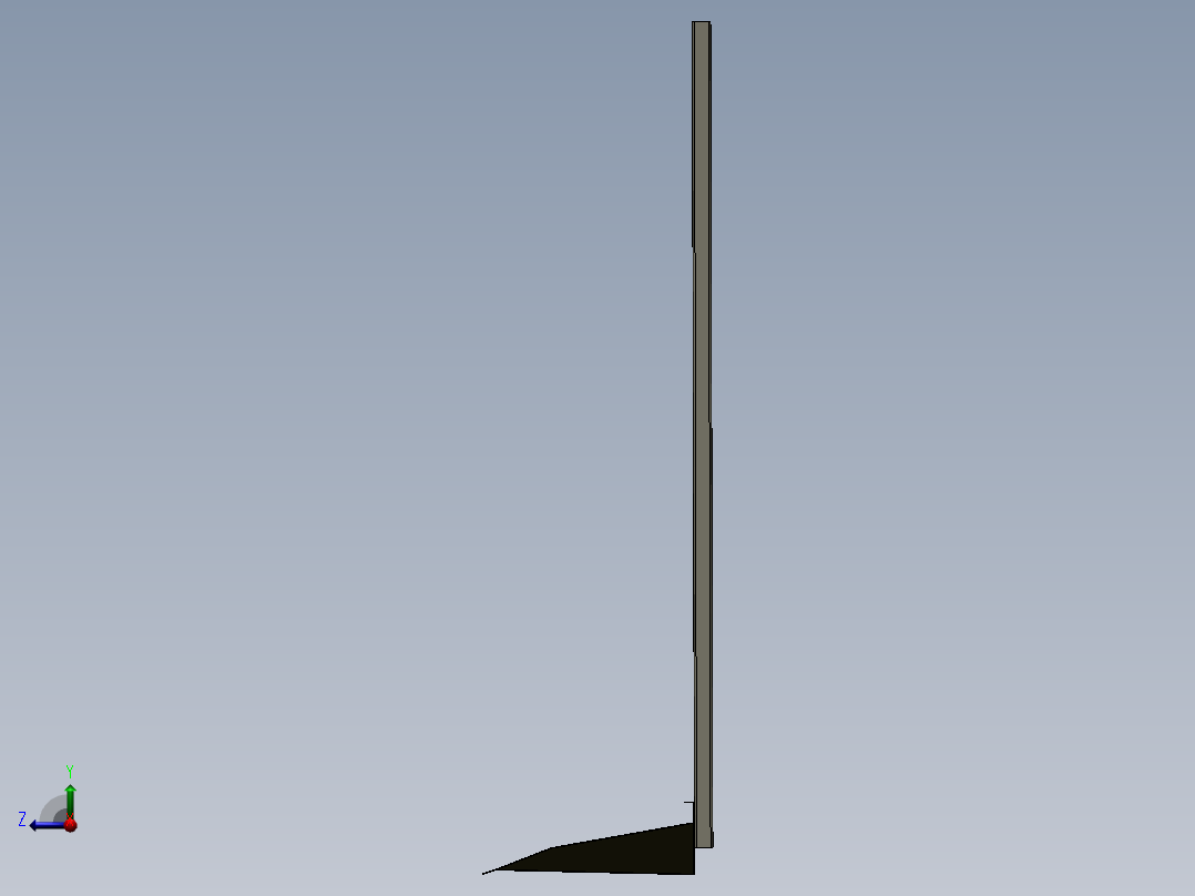 不锈钢簸箕右视图