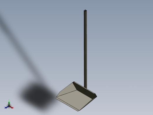 不锈钢簸箕正等轴测缩略图