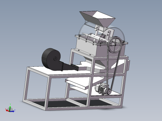 刮板式花生脱壳机、蚕豆脱壳机的设计-去壳机含SW三维及11张CAD图