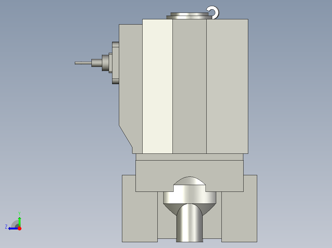 2S03006BI-两位两通电磁阀-G1-8-亚德客右视图