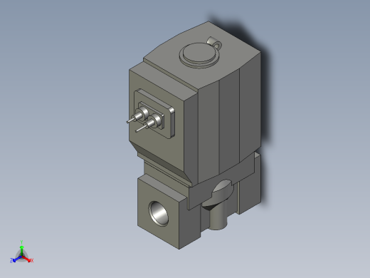 2S03006BI-两位两通电磁阀-G1-8-亚德客正等轴测缩略图