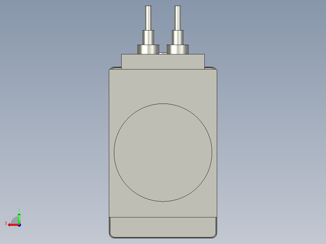 4V21008BI-电磁阀-DC24V-G1-4-亚德客后视图