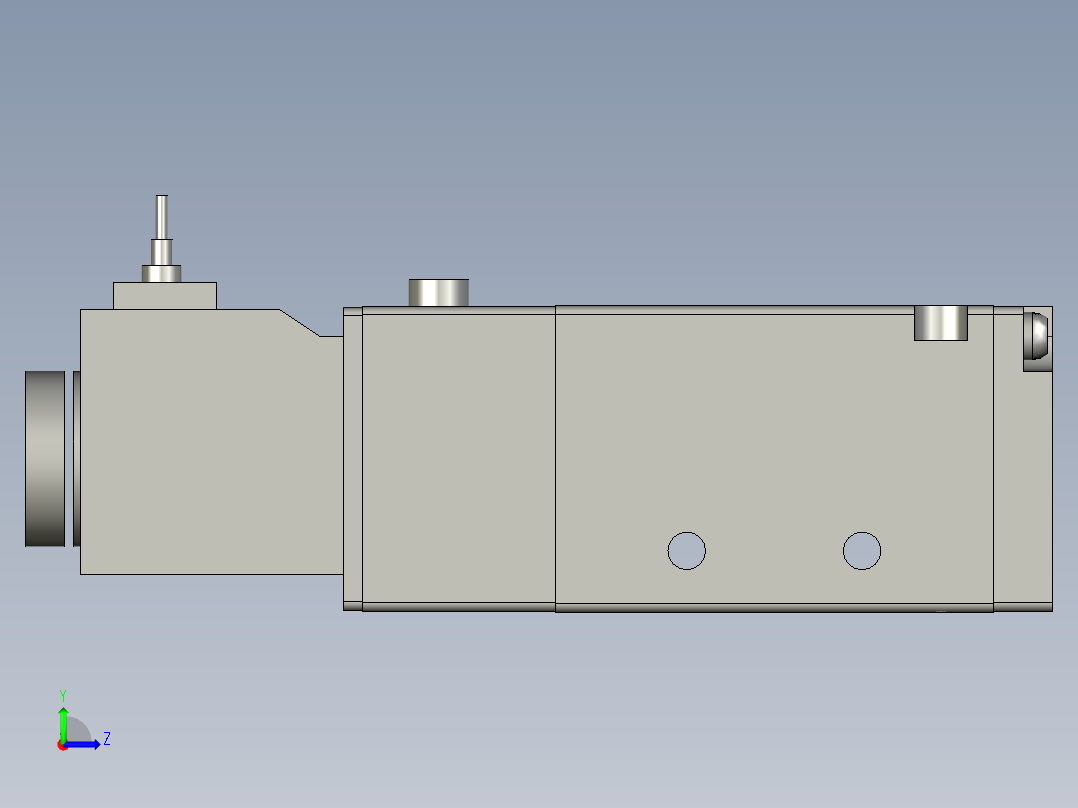 4V21008BI-电磁阀-DC24V-G1-4-亚德客左视图