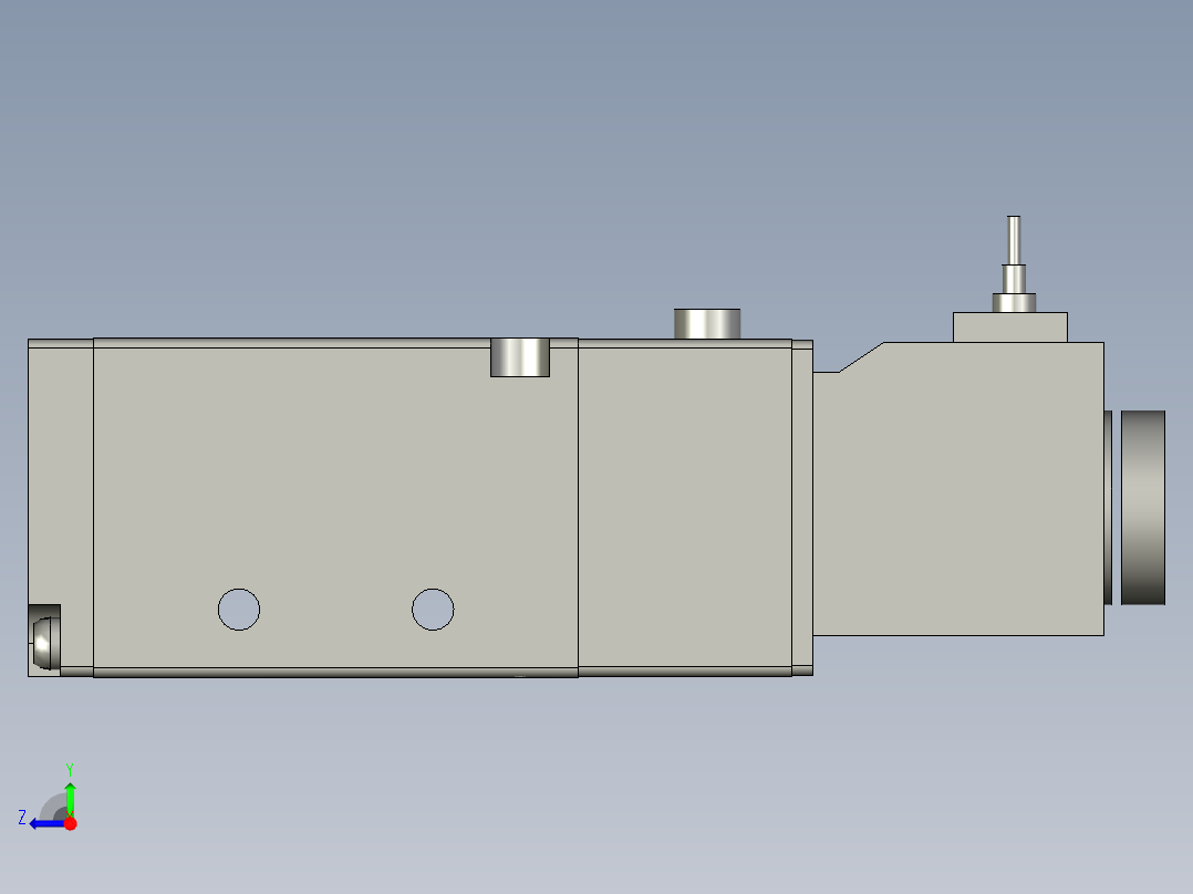 4V21008BI-电磁阀-DC24V-G1-4-亚德客右视图